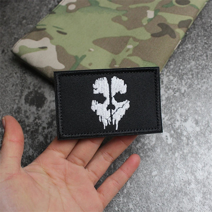 Call of Duty 'Ghost Logo' Embroidered Velcro Patch
