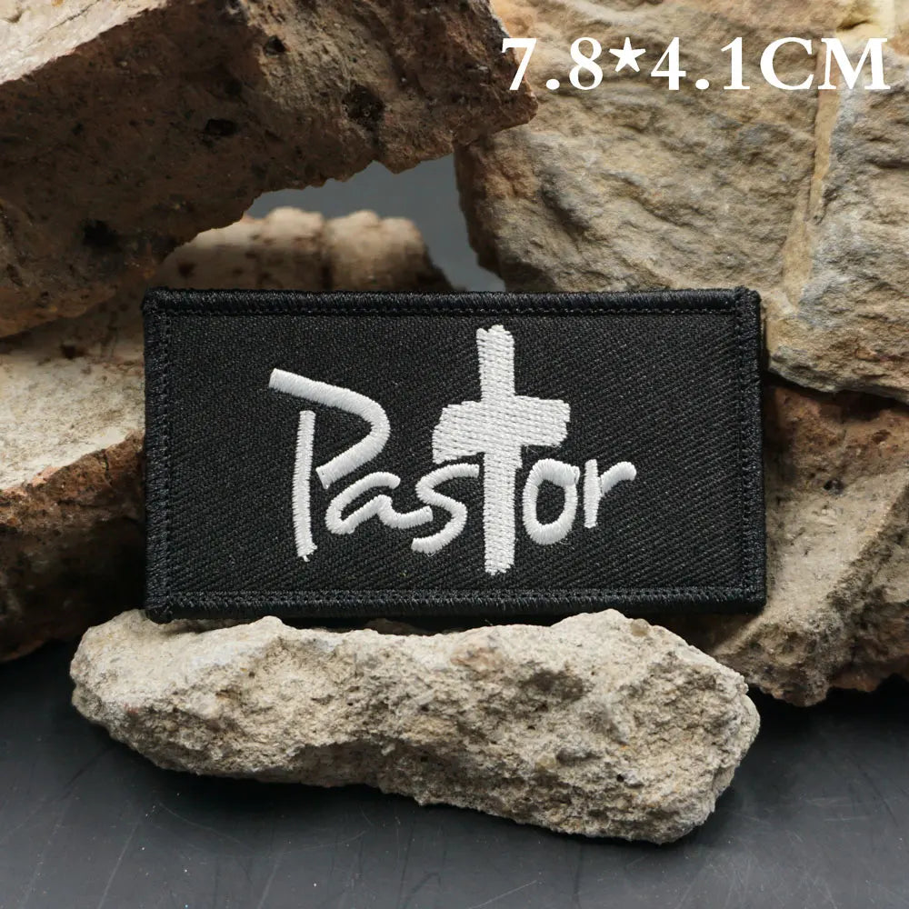 Pastor Embroidered Patch