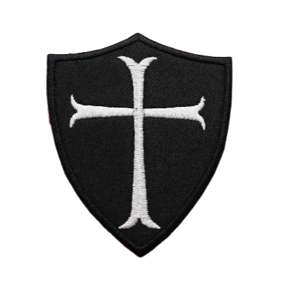 Military Tactical 'Crusader Cross Shield 1.0' Embroidered Patch