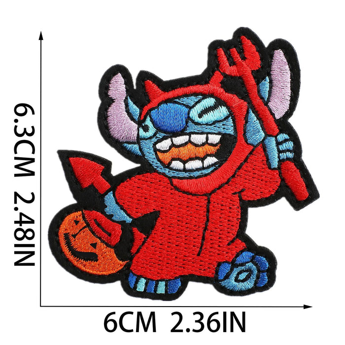 Stitch x Devil Embroidered Patch