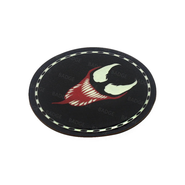 Venom 'Face | Luminous' PVC Rubber Velcro Patch