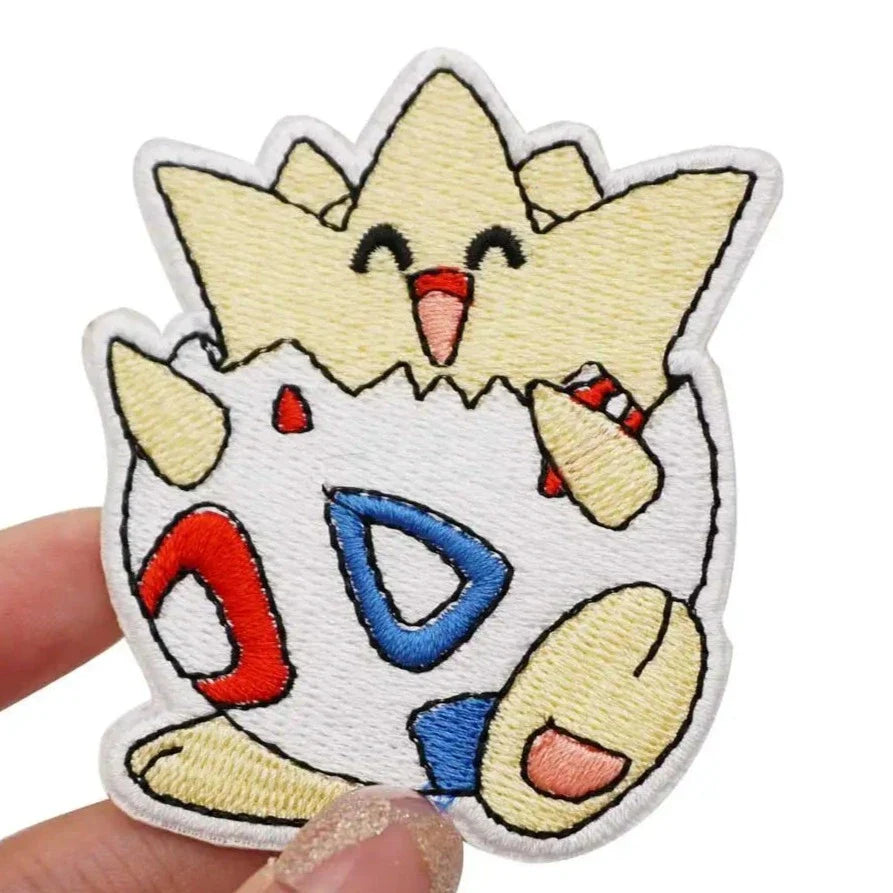 Pocket Monster 'Togepi' Embroidered Velcro Patch