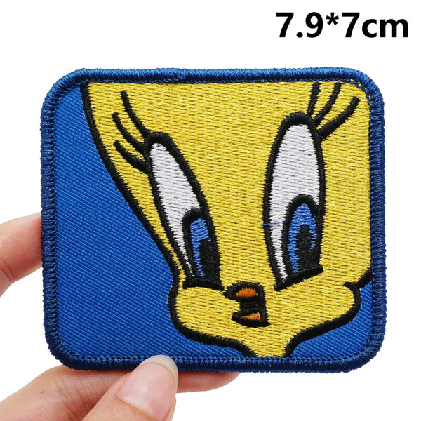 Tweety Bird 'Face | Square' Embroidered Patch