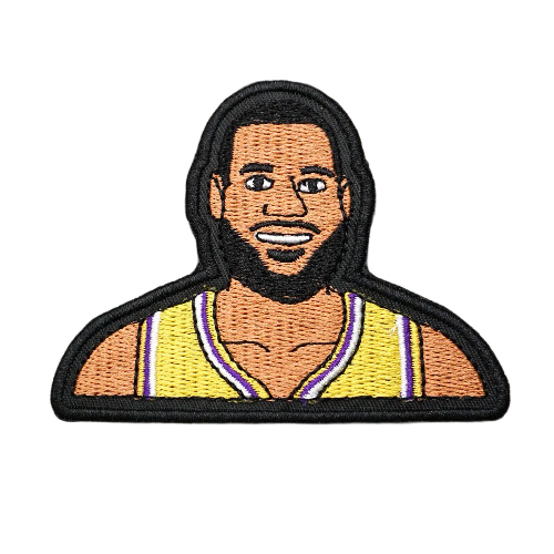 Basketball Player 'LeBron James' Embroidered Velcro Patch