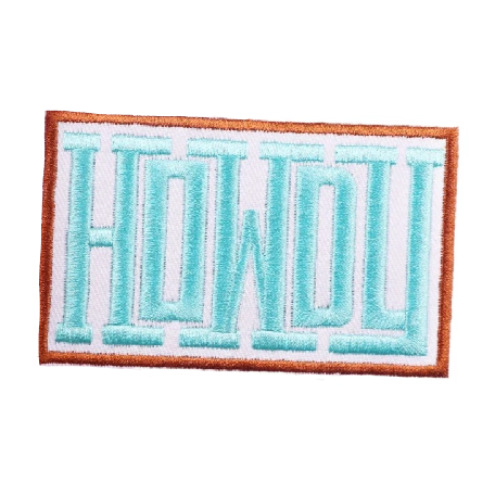 Howdy Embroidered Patch