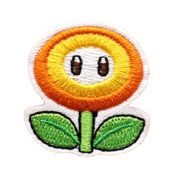 Mushroom Kingdom Bros. 'Fire Flower' Embroidered Patch