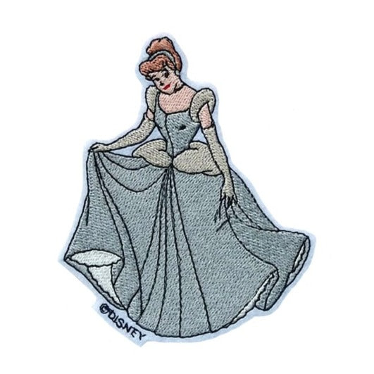 Glass Slipper 'Wearing Ball Gown' Embroidered Patch