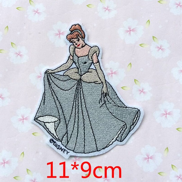 Glass Slipper 'Wearing Ball Gown' Embroidered Patch