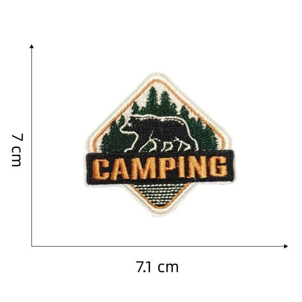 Camping 'Polar Bear' Embroidered Patch