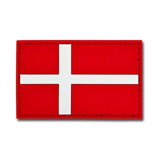 Iceland Flag PVC Rubber Velcro Patch