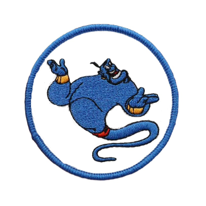 Arabian Nights 'Magical Genie | Round' Embroidered Velcro Patch