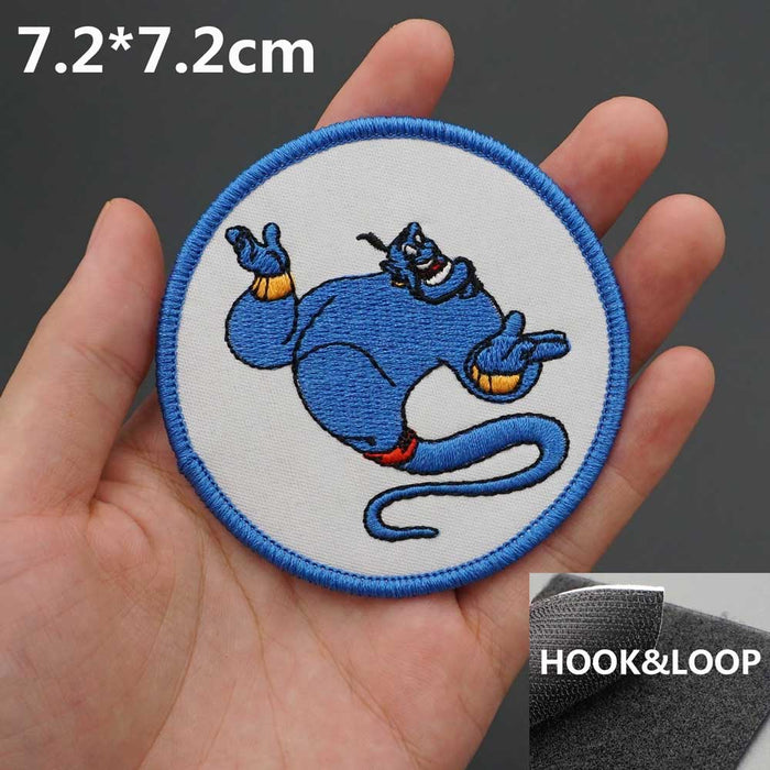 Arabian Nights 'Magical Genie | Round' Embroidered Velcro Patch