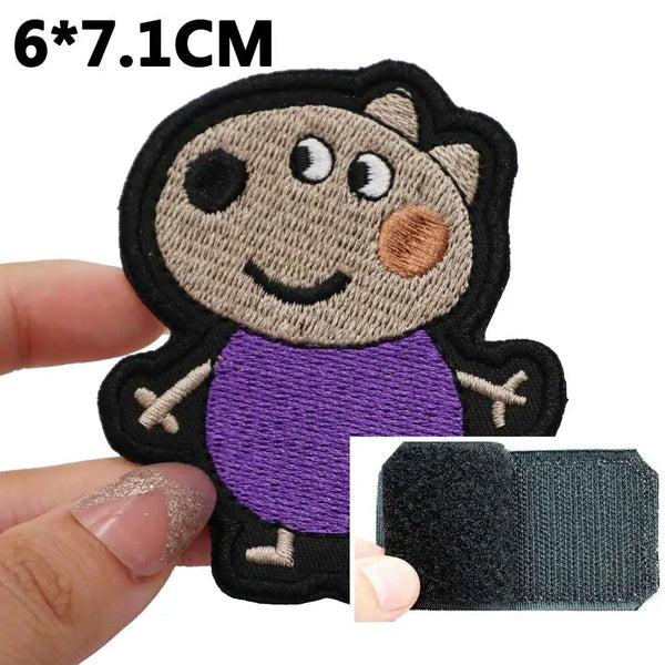 Peppa Pig 'Danny Dog' Embroidered Velcro Patch