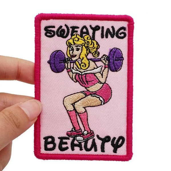 Sweating Beauty 'Deadlift' Embroidered Velcro Patch