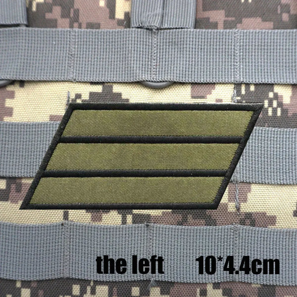 Military Rank 'Sergeant Special Combatant | Left' Embroidered Velcro Patch