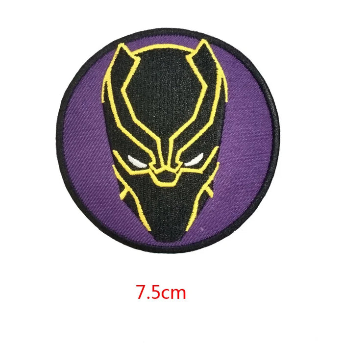 Black Panther 'Face | Round' Embroidered Patch