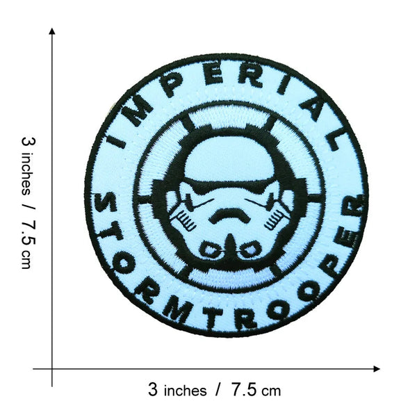 Empire and Rebellion 'Imperial Stormtrooper Mask and Logo' Embroidered Patch