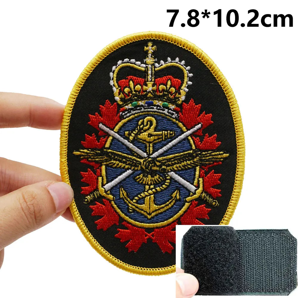 Emblem 'Canadian Armed Forces Coat of Arms' Embroidered Velcro Patch