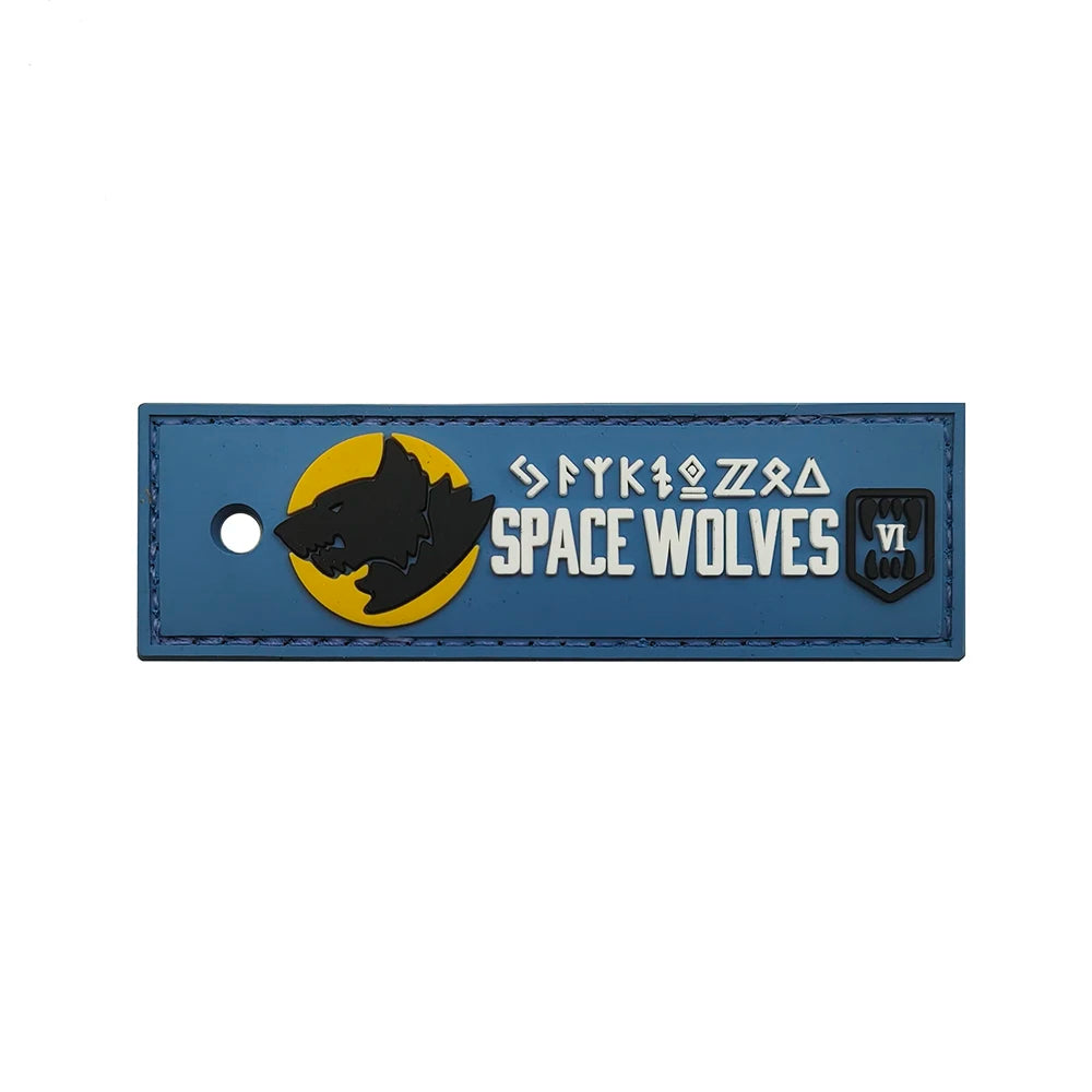 Warhammer 'Space Wolves' PVC Rubber Velcro Patch