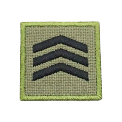 Military Rank 'Sergeant | Square' Embroidered Velcro Patch – Little ...