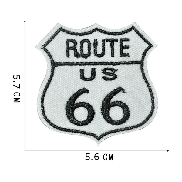 Emblem 'Route US 66 | Shield' Embroidered Patch