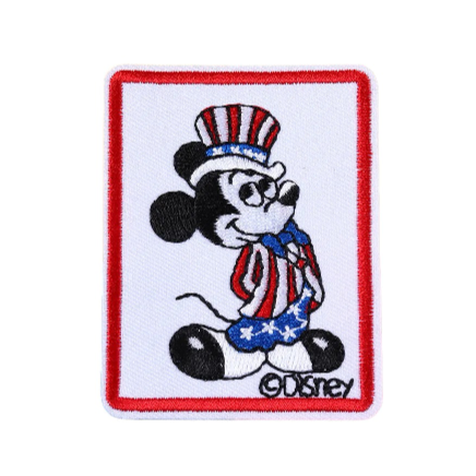 Mickey Mouse 'Mickey | American Flag Suit and Hat | 1.0' Embroidered Patch