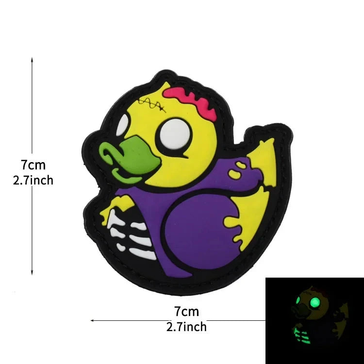 Zombie Duck 'Luminous' PVC Rubber Velcro Patch