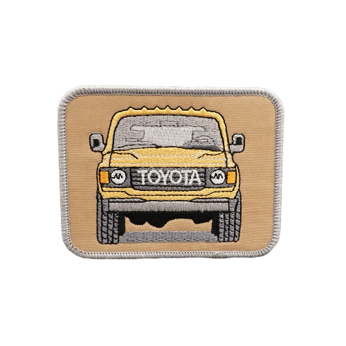 Off-Road Vehicles 'FJ Cruiser | Beige' Embroidered Velcro Patch
