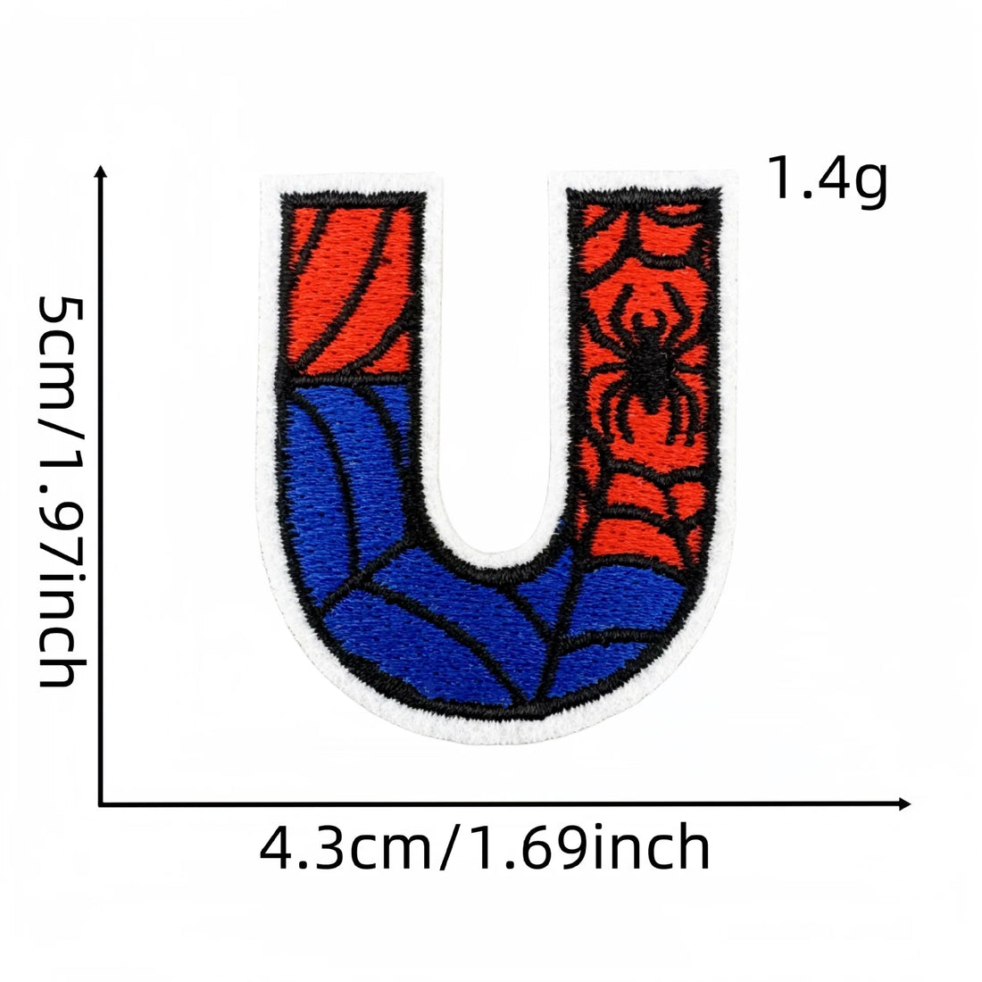 Spider-Man Letter 'Letter U' Embroidered Patch