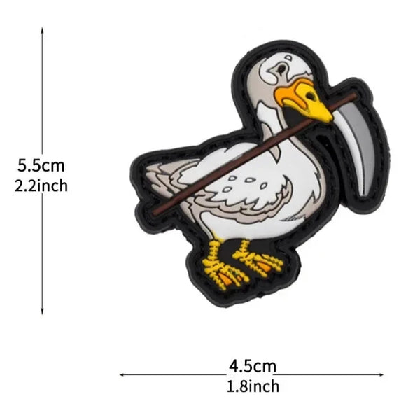 Goose 'Scythe' PVC Rubber Velcro Patch