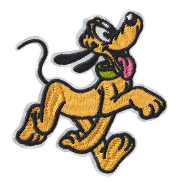 Mickey Mouse 'Pluto | Happy 1.0' Embroidered Patch