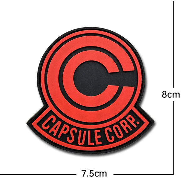 Saiyan Saga 'Capsule Corp. Logo | Luminous' PVC Rubber Velcro Patch