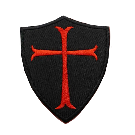 Military Tactical 'Crusader Cross Shield 1.0' Embroidered Patch