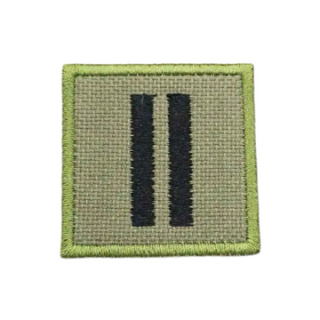 Military Rank 'Chief Warrant Officer 2 Bar | Square' Embroidered Velcro Patch