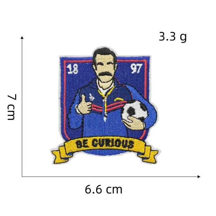 Ted Lasso 'Be Curious' Embroidered Patch