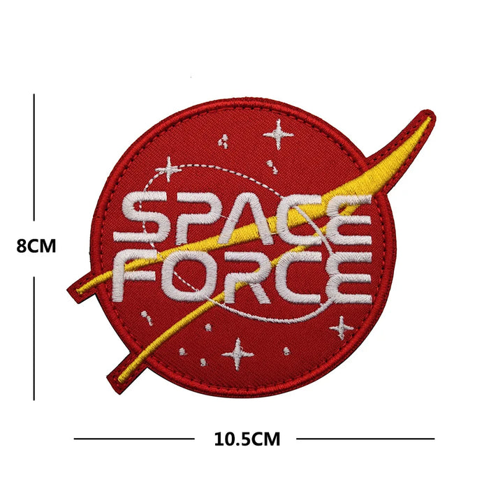 Space Force 'Logo | Red' Embroidered Velcro Patch