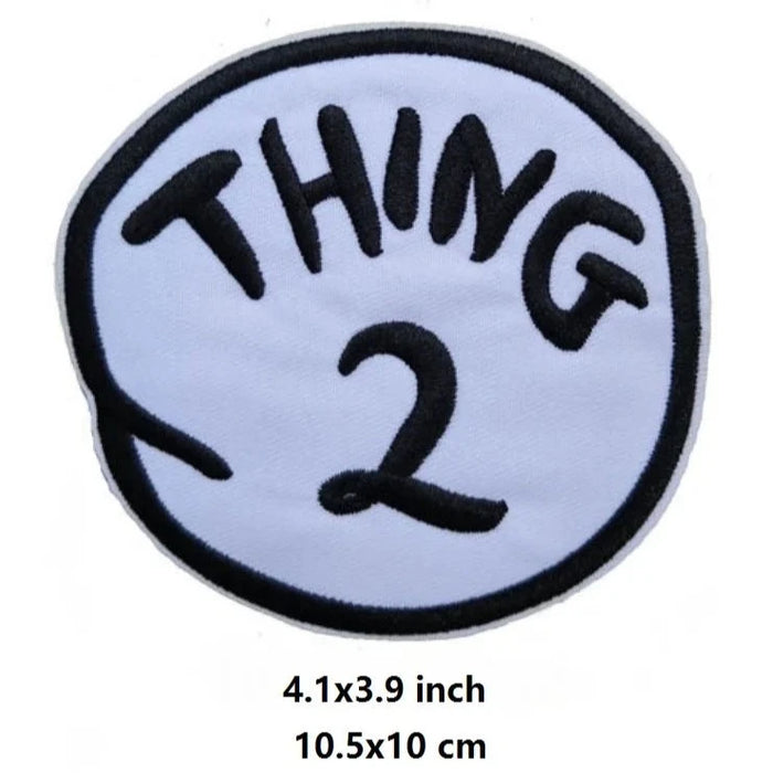 Dr. Seuss 'Thing 2 Logo' Embroidered Patch