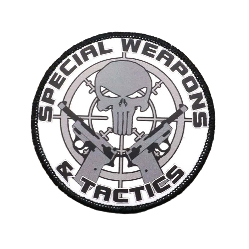 The Punisher 'Special Weapons and Tactics' Embroidered Velcro Patch