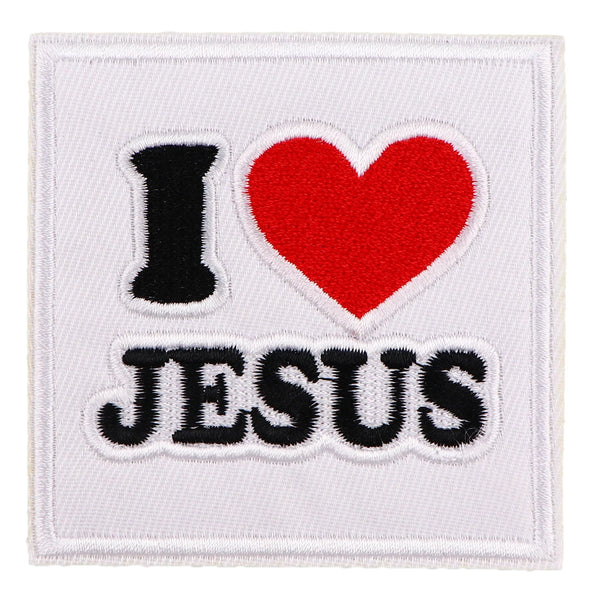 I Love Jesus 'Square' Embroidered Patch