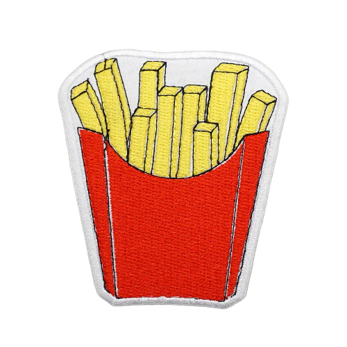 French Fries Embroidered Velcro Patch