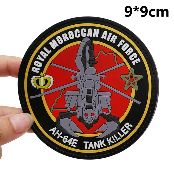 Military Tactical 'Royal Moroccan Air Force' PVC Rubber Patch