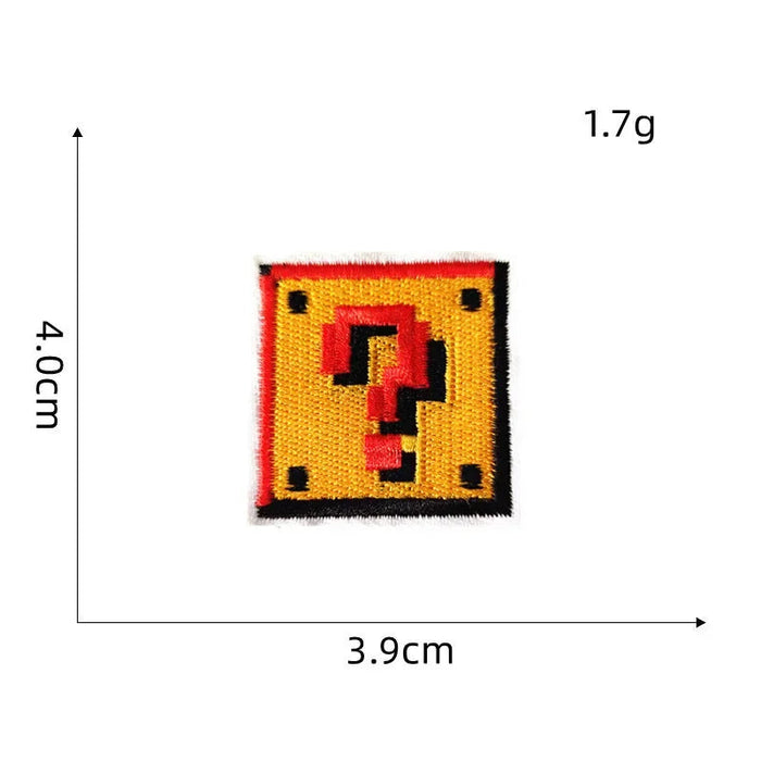 Mushroom Kingdom Pixel 'Coin Box' Embroidered Patch — Little Patch Co