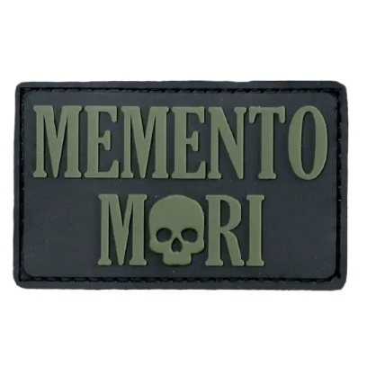 Memento Mori 'Font' PVC Rubber Velcro Patch