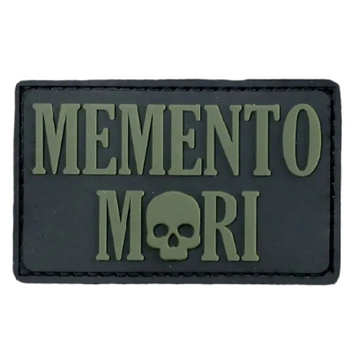 Memento Mori 'Font' PVC Rubber Velcro Patch