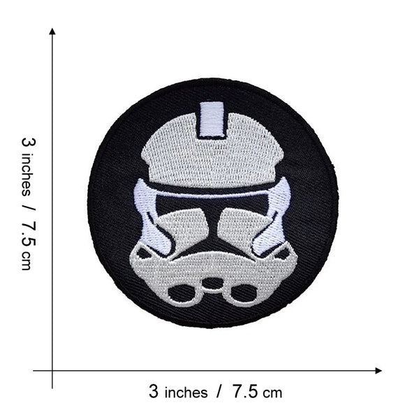 Empire and Rebellion 'Clone Trooper Head | Round' Embroidered Patch