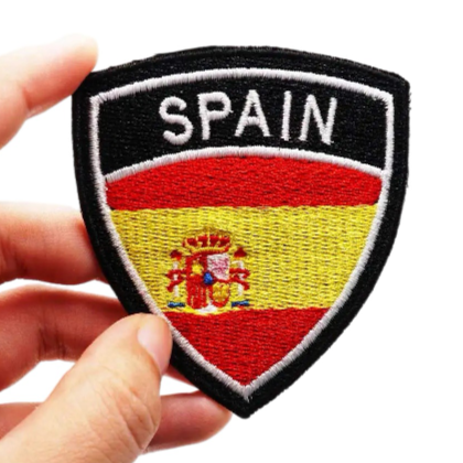 Spain Crest Flag Embroidered Velcro Patch