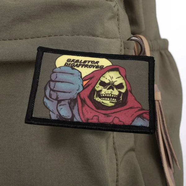 Masters of the Universe 'Skeletor Disapproves' Embroidered Velcro Patch