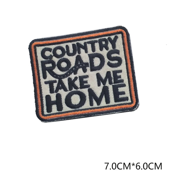 John Denver 'Country Roads Take Me Home' Embroidered Patch