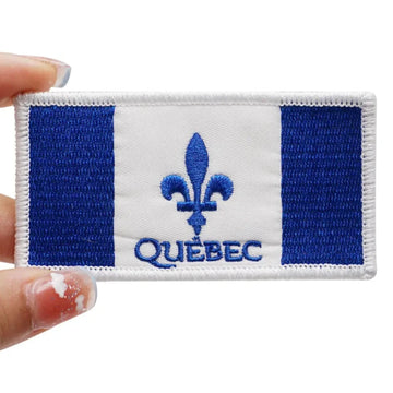 Quebec Flag Embroidered Velcro Patch
