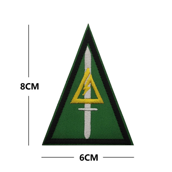 Emblem 'Delta Force | Green Triangle' Embroidered Velcro Patch